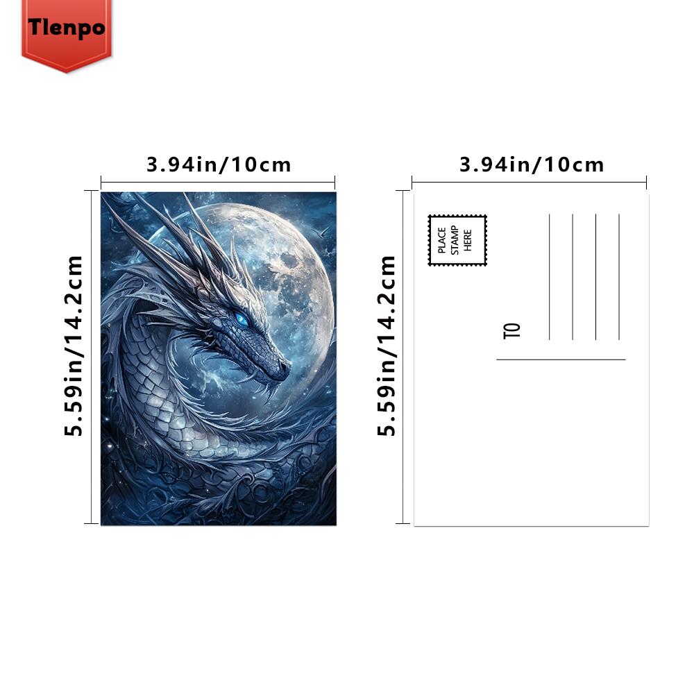 32pcs, Blues Snow Scene Golden Magic Postcards, Dark Fairy Tales, Wall Stickers, Mailing Cards, Greeting Cards, DIY Postcard