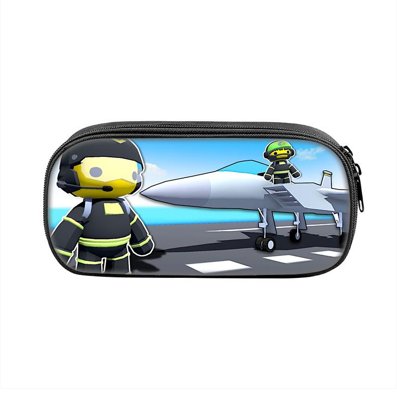 Wobbly Life Pencil Cases Fun Cartoon Anime Pen Box Bag for Student Big Capacity School Supplies Zipper Pencilcases