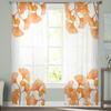 Leaves Of Ginkgo Sheer Window Curtains For Living Room Bedroom Modern Voile Tulle Curtains Fabric Drapes For Kitchen