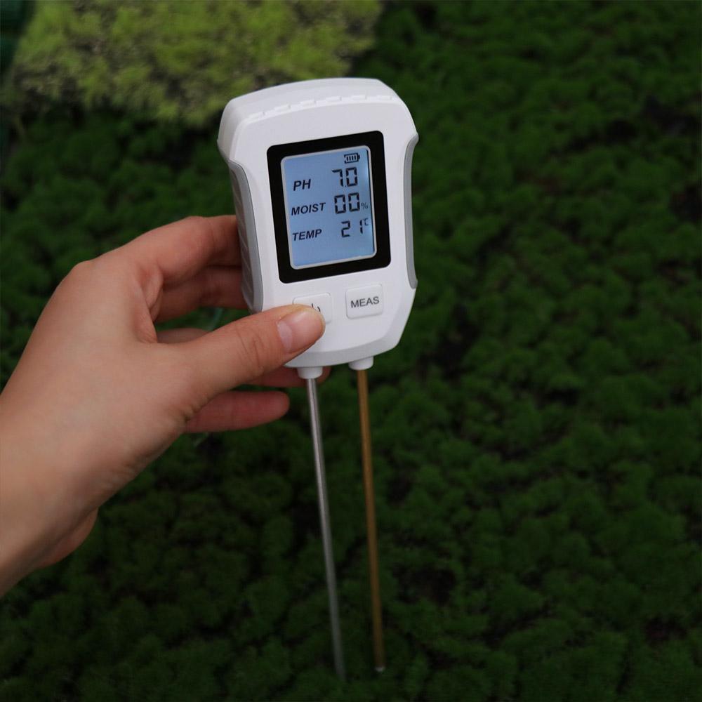 LCD Screen PH/Moisture/Temperature Meter 3 In 1 Soil  Humidity Detector Soil Tester  Flower Plants
