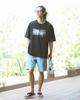 Hybrid Multifunctional Blurry Crew Core Line Unisex Surfing Casual Wear Short Sleeve Summer Clothes 262G1037 Black 3L [Gatcha] T-Shirt Men's