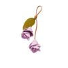 Fashion Pu Leather Tulip Pendant Colorful Bag Charm Lovely Bag Decoration  Women