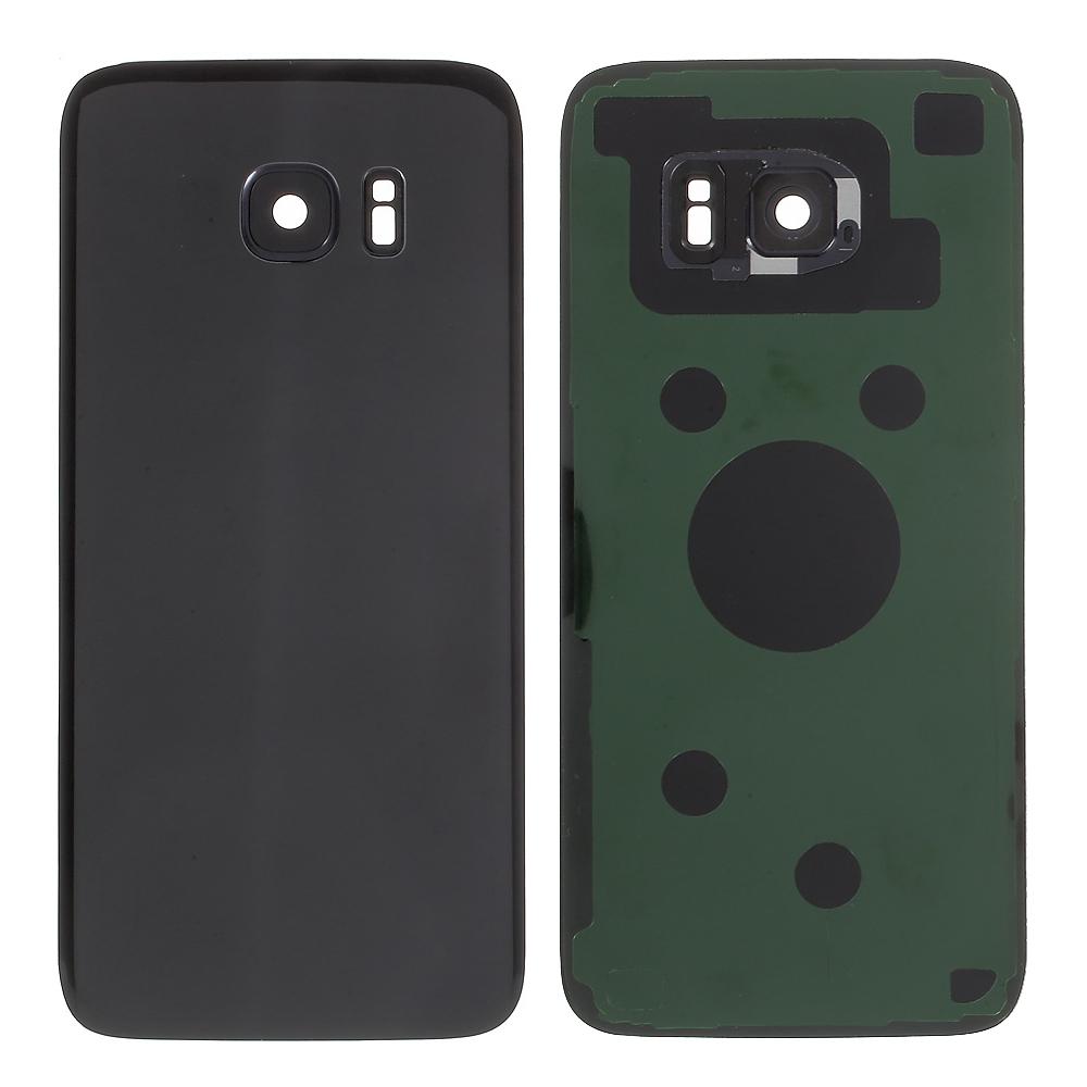 

Кришка акумуляторного відсіку Задня кришка з кільцем камери Кришка об єктива камери Заміна (без логотипу) для Samsung Galaxy S7 edge Black