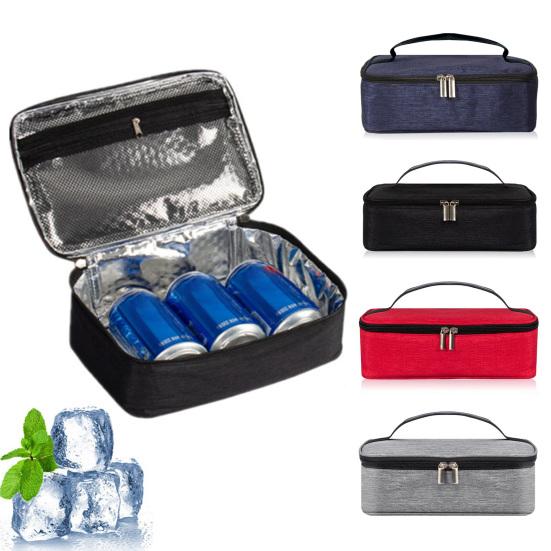 Insulated Lunch Bag for Adults Kids 3.2L Compact Oxford Fabric Thermal Tote