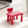 Durable Miniature Furniture 3D Printed Dining Table and Chairs Set, 1:12 Scale Dollhouse Long-lasting Ornament Furniture, Mini Chair Accessories