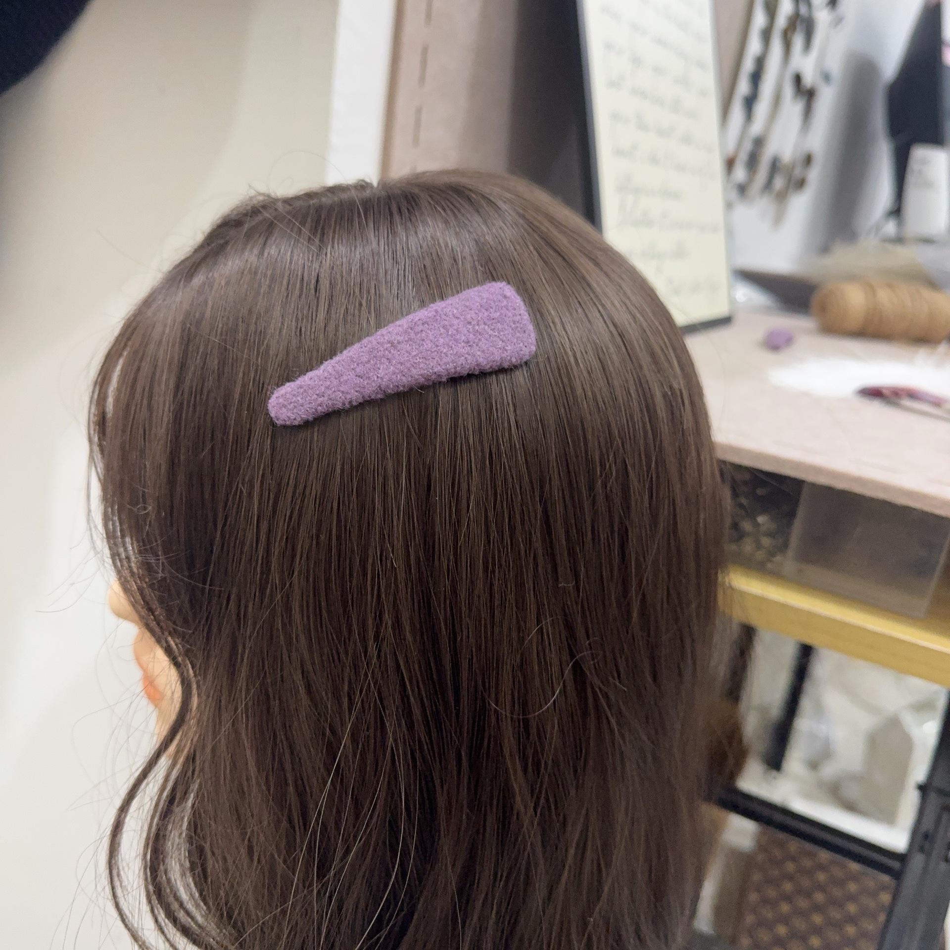 

Purple and Pink Plaid BB Clip: Classic Japanese & Korean Style Hair Accessory