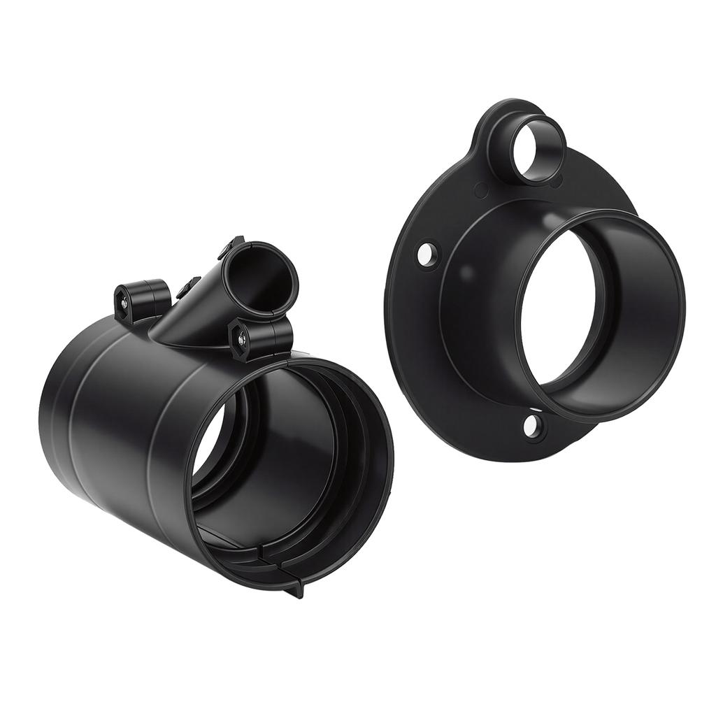 Outboard Rigging Hose Flange Union with Fuel Port PP Boat Rigging Tube for Connect Cable and Fuel Line