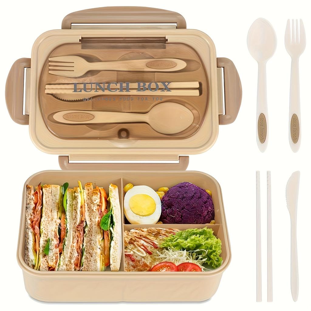 1pc Insulated Lunch Box, Bento Box for Students, Portable Sealed Compartment Lunch Container for Microwave,back to school