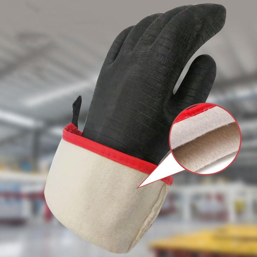 Oil Resistant BBQ Gloves Waterproof Oven Mitts Easy to Clean Heat Resistant Gloves Turkey Fryer