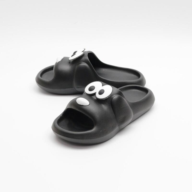 Animal Character Decorative Cushion Indoor Slippers black