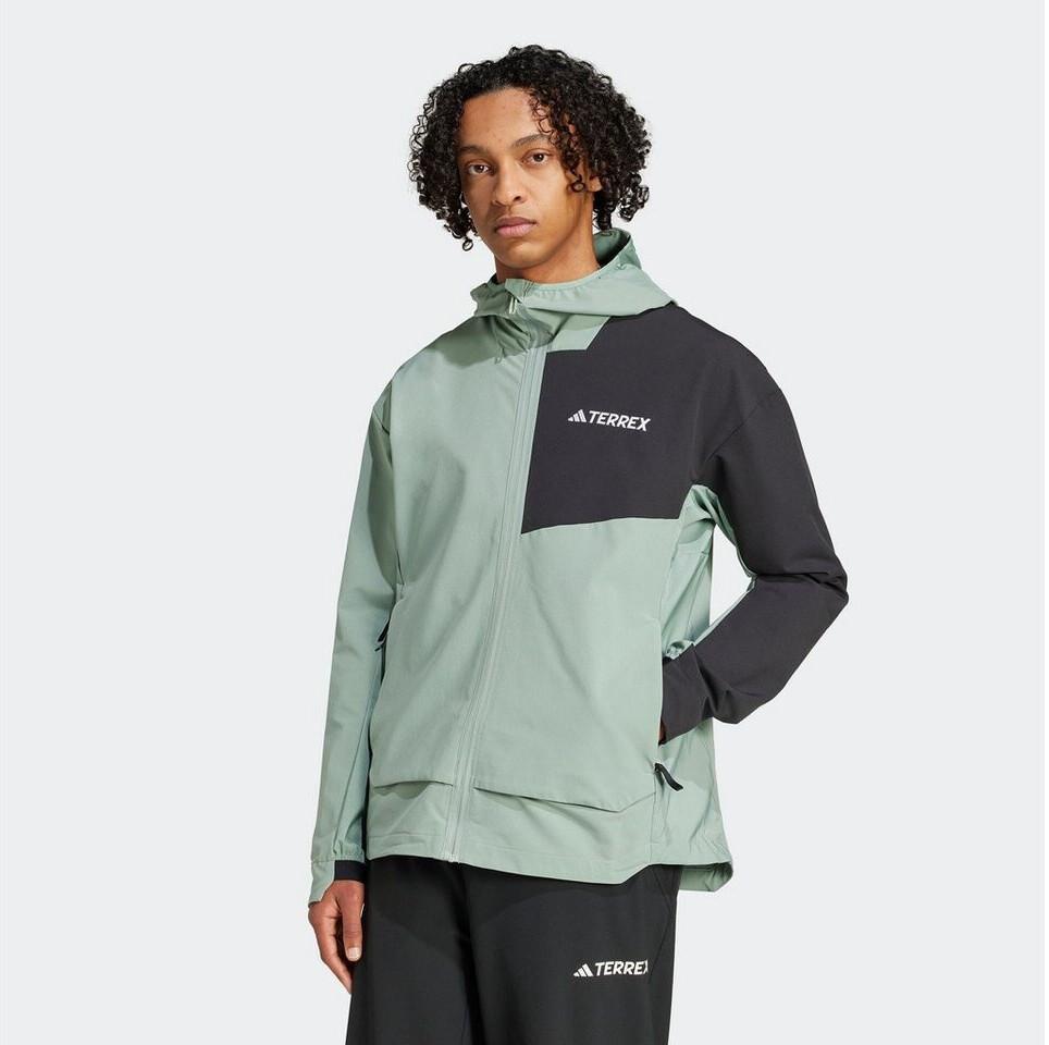 Куртка Adidas Terrex Softshell зелено-черная