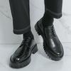 Herrenstiefel in Übergröße Herbst neue Herren Businesskleid Freizeitlederschuhe Britische junge Friseur trendige Schuhe