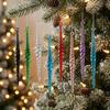 12Pcs Acrylic Clear Christmas Icicle Pendants Set Xmas Tree Hanging Decor  Holiday Festive