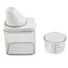 Plastic Soap Detergent Dispenser Eco Friendly Storage Box with Airtight Seal and Measuring Cup for Safe Storage
