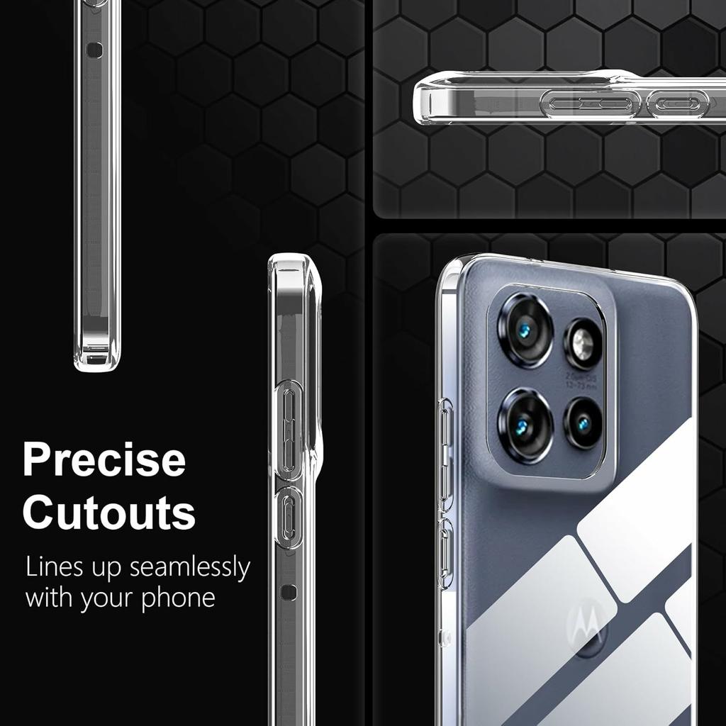 For Motorola Edge 50 Neo 5G/Moto S50 5G/Thinkphone 25 5G Case Anti-Fingerprint Crystal Clear TPU Phone Cover