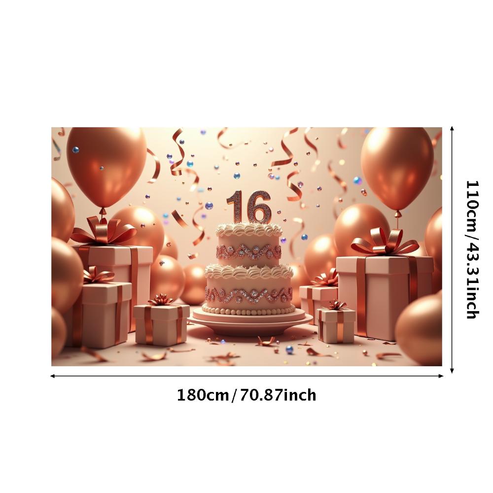 Sweet Rose Gold Balloons Birthday Decorations Balloon Arch For Birthday Celebration Birthday Party Sweet Sixteen