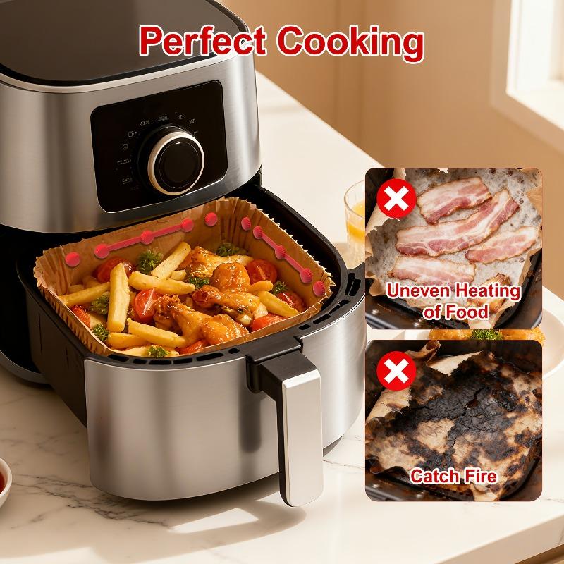 6pcs Air Fryer Magnet Silicone Buckle - Non-Stick, Heat-Resistant, Prevents Covering Heating , Ideal for Air Fryer Accessories