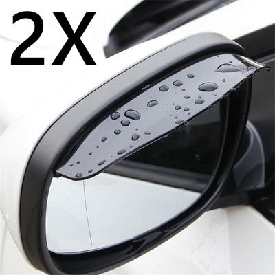 2 Pieces Car Side Mirror Waterproof Sun Visor Rain Eyebrow Auto Car Rear View Side Rain Shield Flexible Protector For Car SUV