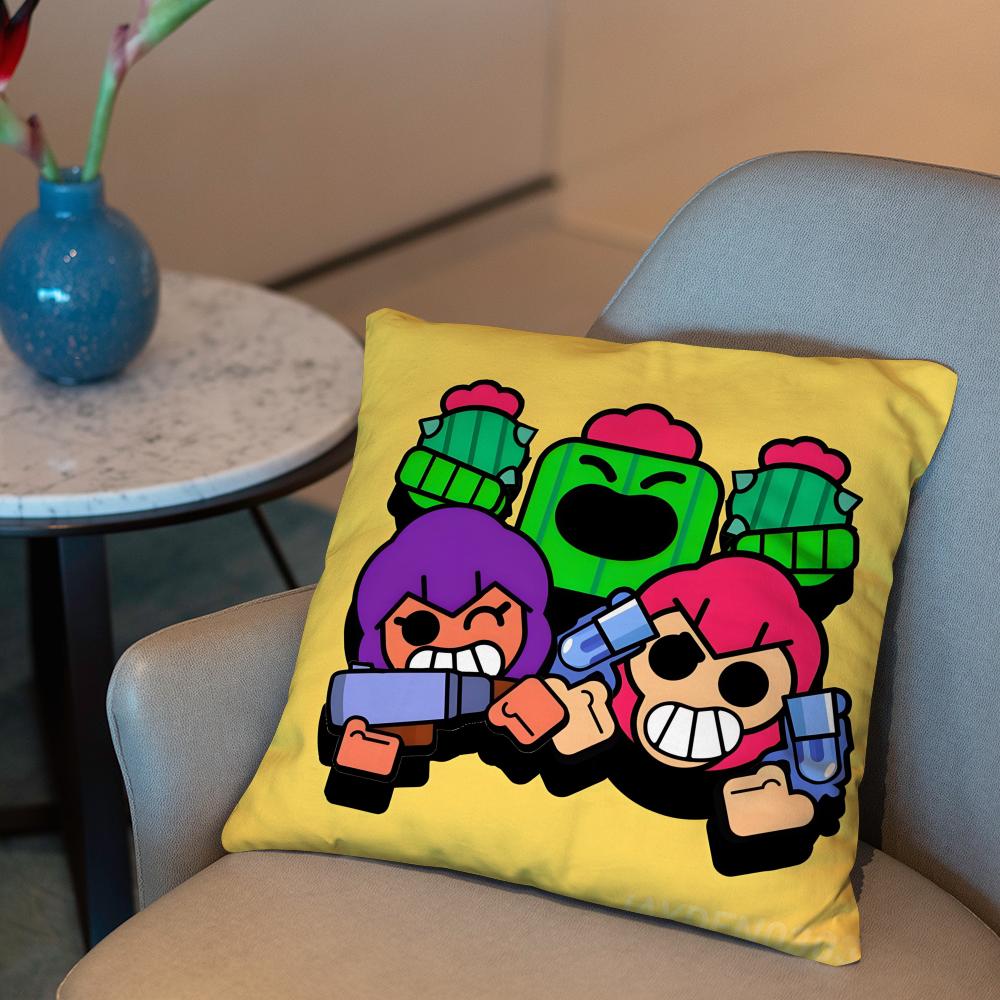 Federa Cuscino Film Gioco Caldo B-BRAWLs 2 in 1 Pillow Peluche Reversibile | Auto/Divano/Letto | Regalo Perfetto