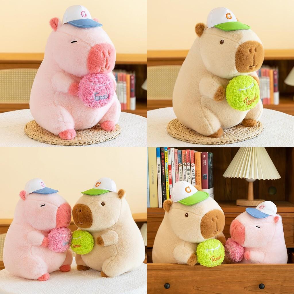 Sporty Capybara Plush Toy Cute Doll Girls Kids Sleeping Companion Gift Birthday