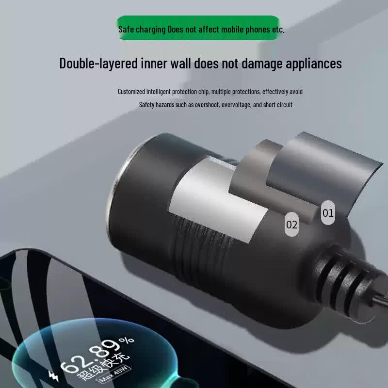 USB 5V to 12V Car Cigarette Lighter Adapter