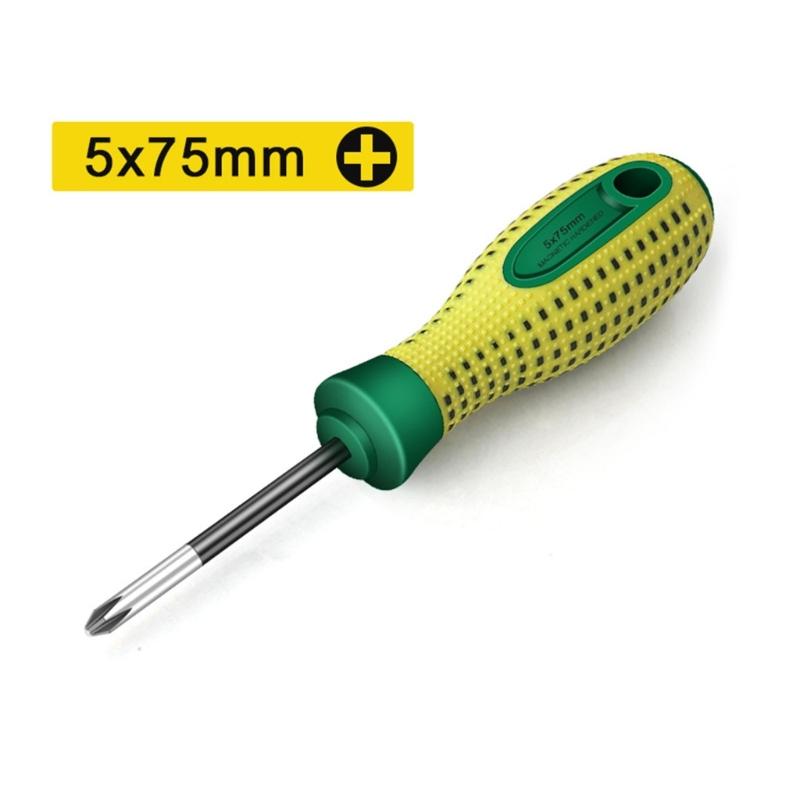 10 Piece Through Steel Core Screwdriver Set,Go-thru Steel Blade High Torque for Fastening,Chiseling or Loosening Seized