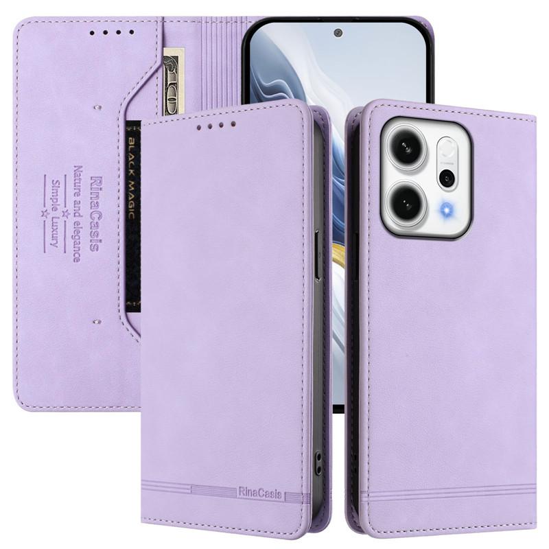Leder Retro Diebstahlsichere Brieftasche Flip Case Für OPPO Reno14 Reno13 F Reno12 FS Reno 14 13 12 11 Pro 5G 4G Handyhülle Magnetische Tasche
