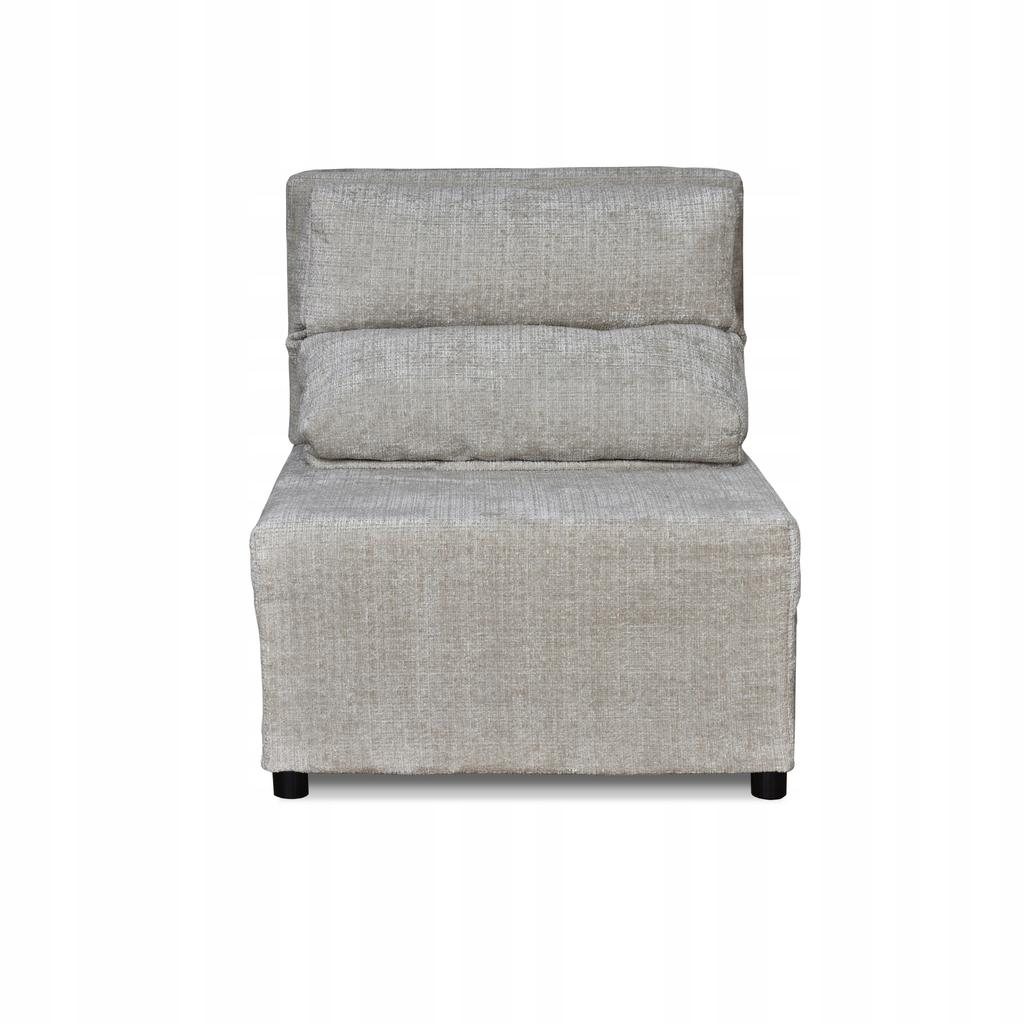 Fold-out Armchair with Sleeping Function KIMO Bedding Container Ramona Light Gray