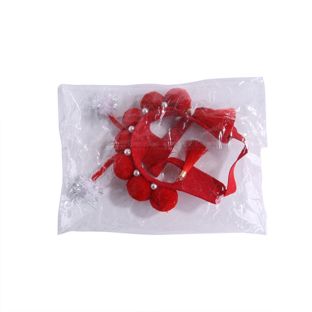 Süßes Weihnachts-Stirnband mit chinesischer Oper für Katzen und Hunde, Kostüm, Cosplay, chinesische Oper, Kopfbedeckung, Hunde- und Katzenzubehör