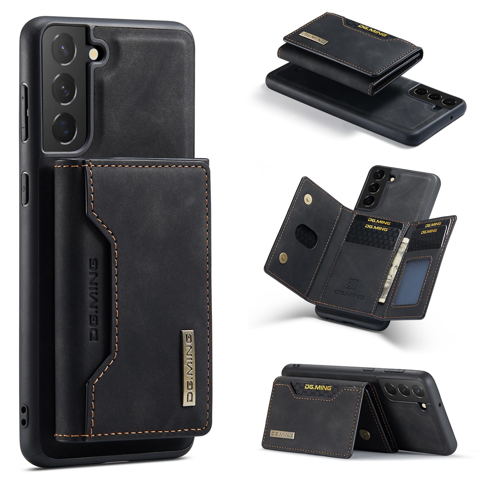 

DG.MING M2 Series for Samsung Galaxy S24 Kickstand Case Wallet Detachable 2-in-1 Phone Cover Black