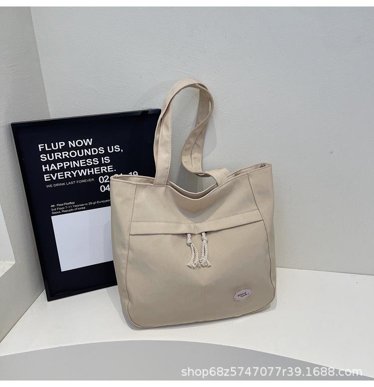 Casual Large-capacity Canvas Bag Women's 2025 New Commuting Versatile Ins Crossbody Bag Fashionable Hand-tote Bag