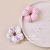 Spring Floral Hair Tie Scrunchie Set: Colorful, High-Elasticity Flower Accessories for Girls and Parent-Child Matching Hairstyles.