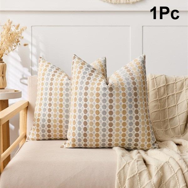 1Pc Modern Nordic Polka Dot Throw Pillow Cover Lightweight Luxury Woven Cushion for Living Room Cojines Decorativos Para Sofá