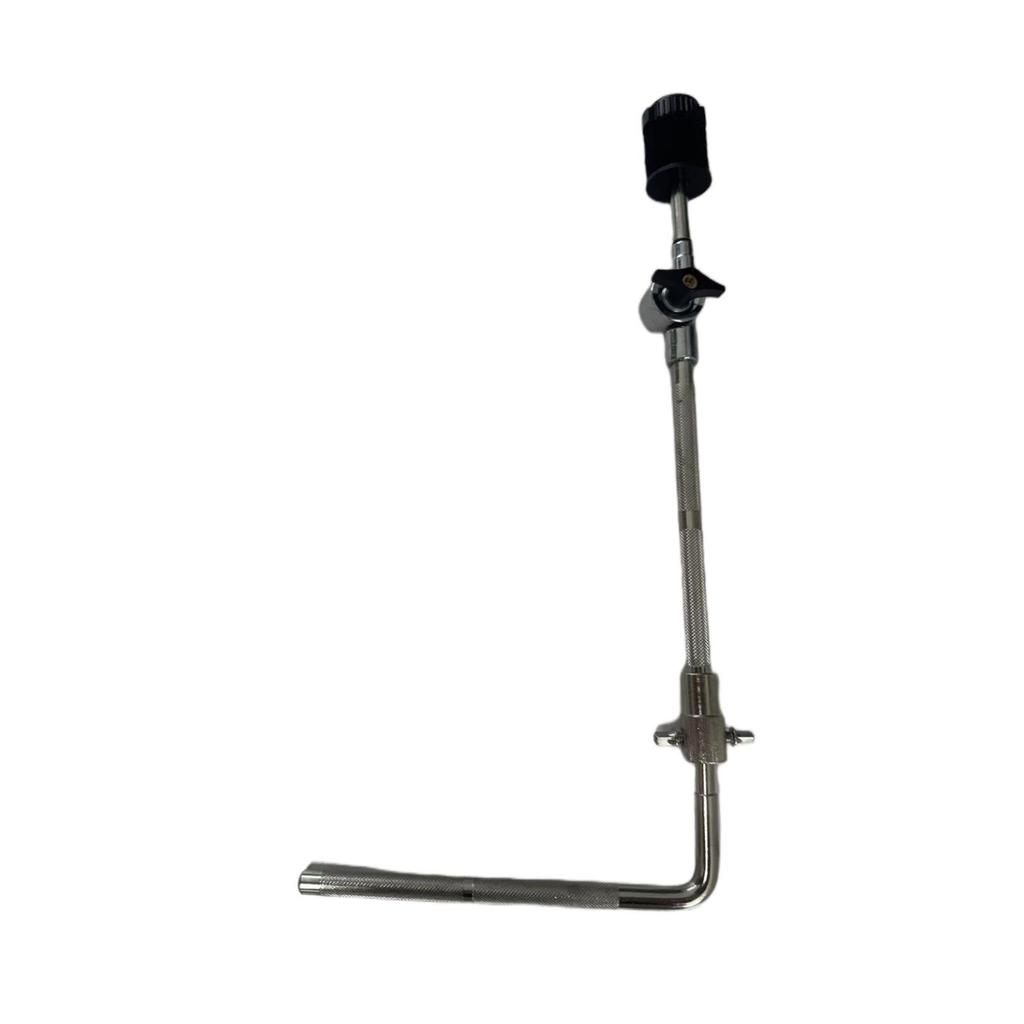 Multi-Function Drum Rack Clamp with Long Cymbal Stand and Tom Drum Support Hanger.