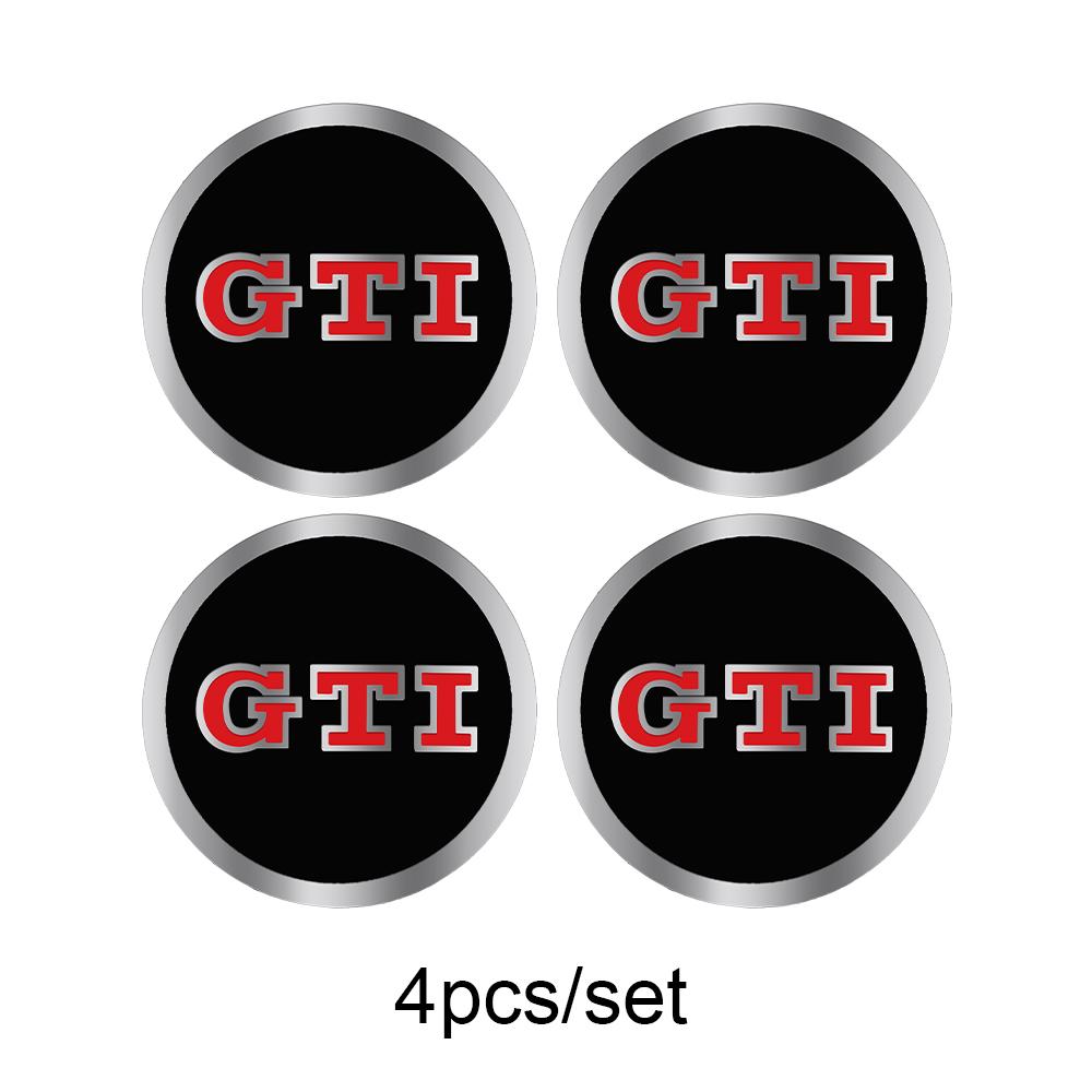 FD-1056/60/65mm 4pcs Car Styling Badge Logo Center Cap Wheel Hub Stickers Center Cover For Volkswagen MK6 Golf R GTI Jetta GTD Tiguan