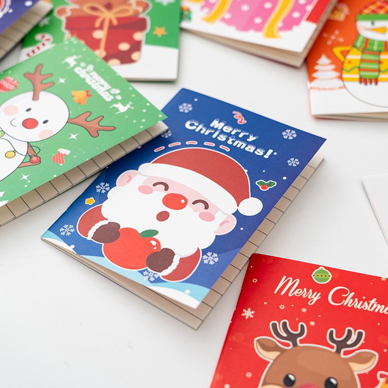 Cartoon Christmas Cute Pocket Notebook: Portable Mini Diary, High-Value Student Notepad