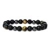 Facted Obsidian Hematite Tiger Eye Bracelets for Magnetic Health Protection Soul Jewelry Nature Stone Beads Bracelet Men Pulsera