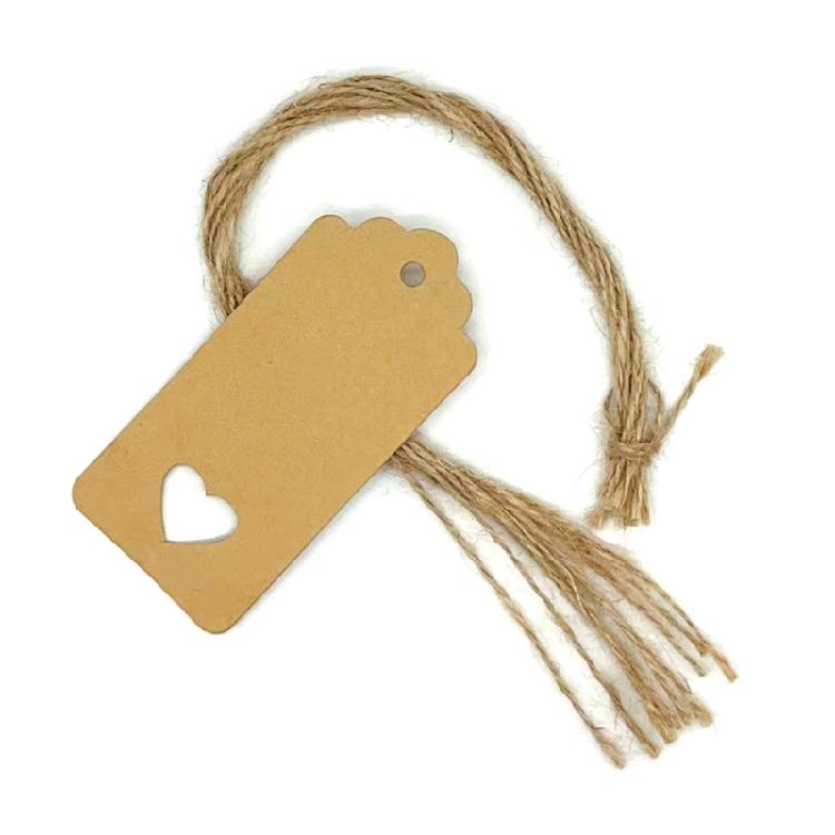 100 Pieces Gift Labels Writable Gift Labels Rectangle Hanging Gift Labels