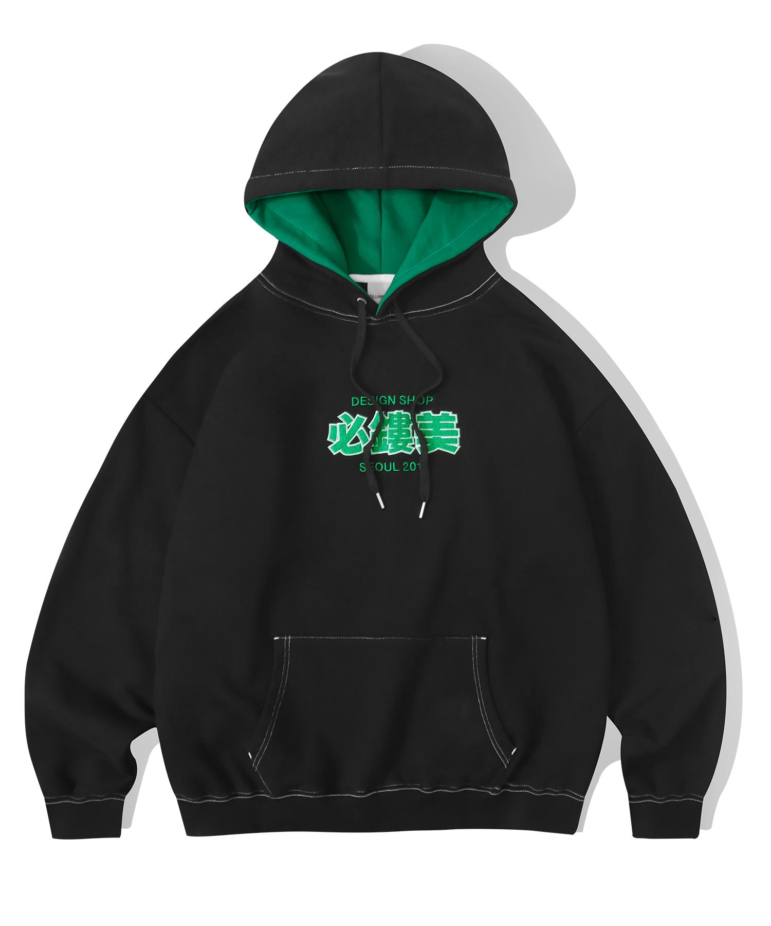Illuminate Oversized Scenograph Tatami Hoodie - Black Black/M