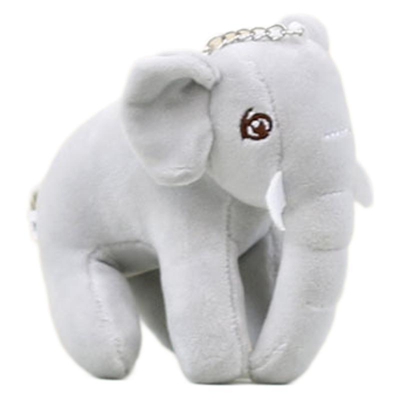 Charming Elephant Plush Keychain Cute Stuffed Animal Doll Perfect For Bag Accessories