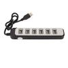 7 Port USB Hub Splitter High Speed Transmission Portable USB Hub for Laptop PC Entertainment Work