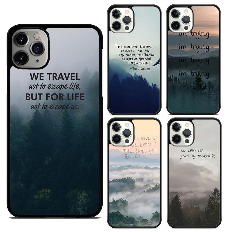 fog foggy mountains soft Phone Case Cover For iPhone 17 Air 16 15 14 12 13 Pro Max Plus coque Shell Fundas
