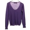 Marni Made In Italy 100% Cashmere Long Sleeve Knit 40 Purple Sweater Women Used