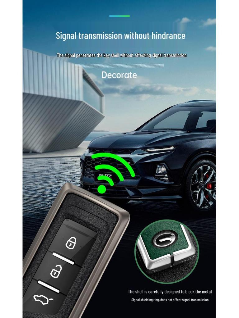 2019 GAC Trumpchi GS4 Key Cover with Buckle for GA8/GS7 - Protective Car Key Shell