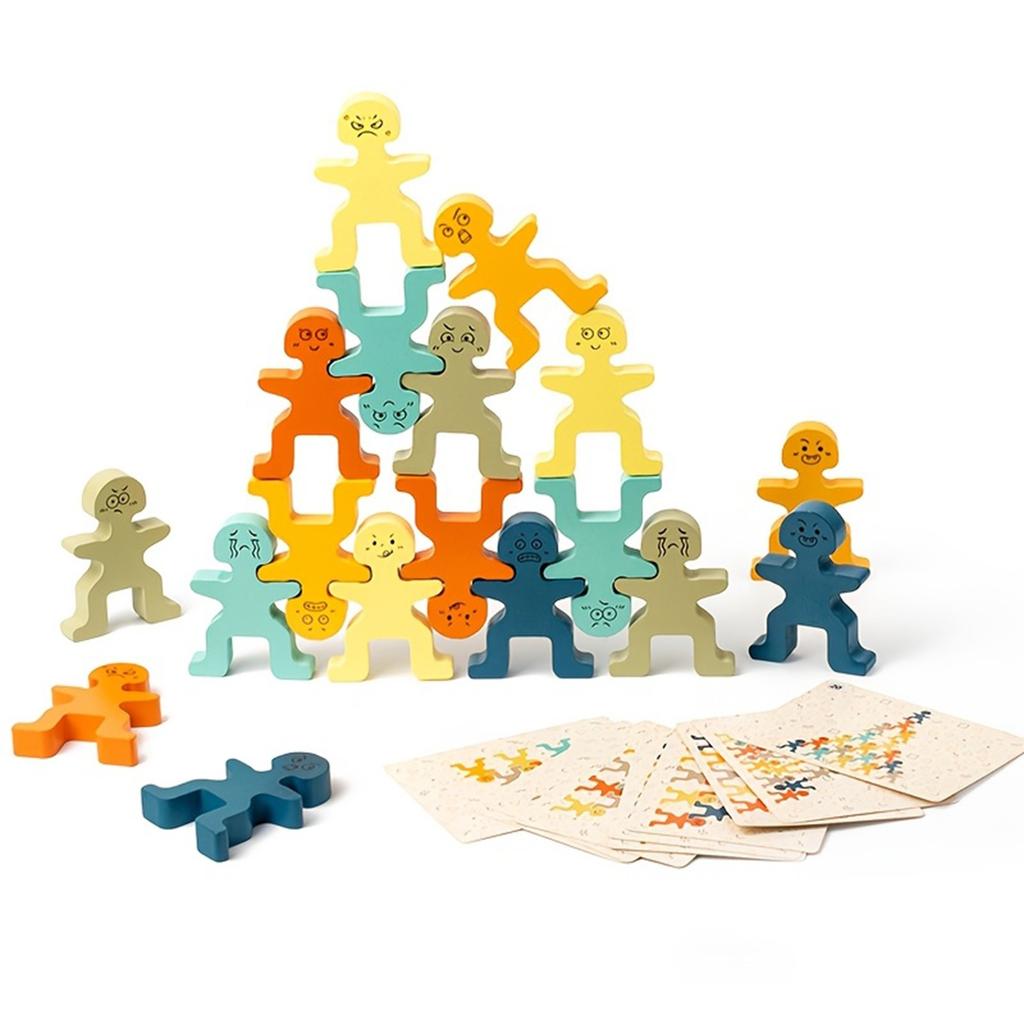 Little Man Balance Stacking Wooden Fun Educational Early Education Hands-on Balance Ability Training Enlightenment Toy