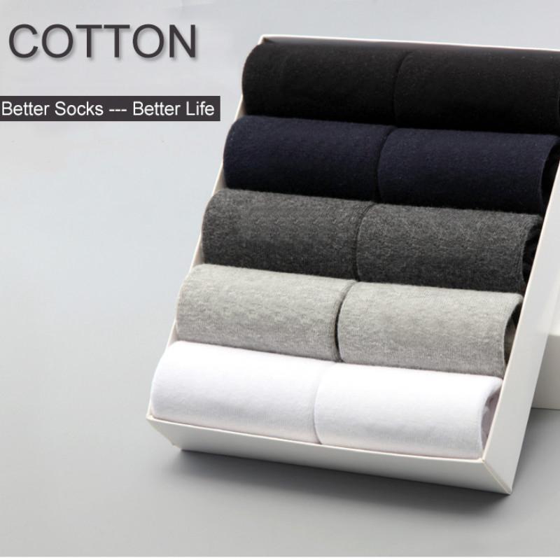 10 párů Nové pánské bavlněné ponožky Prodyšný antibakteriální deodorant Záruka značky Garance vysoké kvality Mužské ponožky