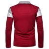 Men's Long-Sleeve Polo Shirt, 3-Color Design, Trendy European & American Casual Fashion T-Shirt 2023.
