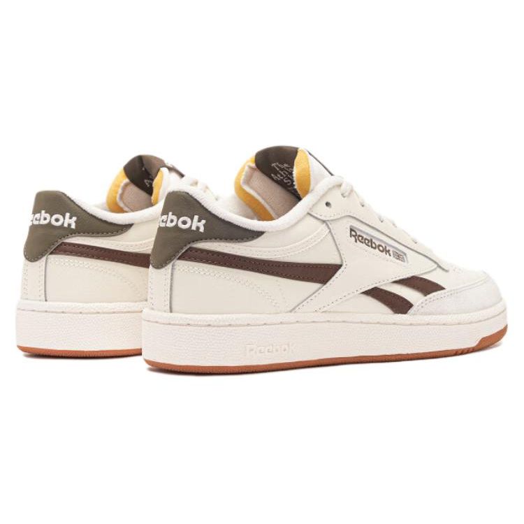 Reebok Club C Revenge Sport Fritid Retro Slitesterke Lavsko Unisex Sneakers Beige Brun 100070018