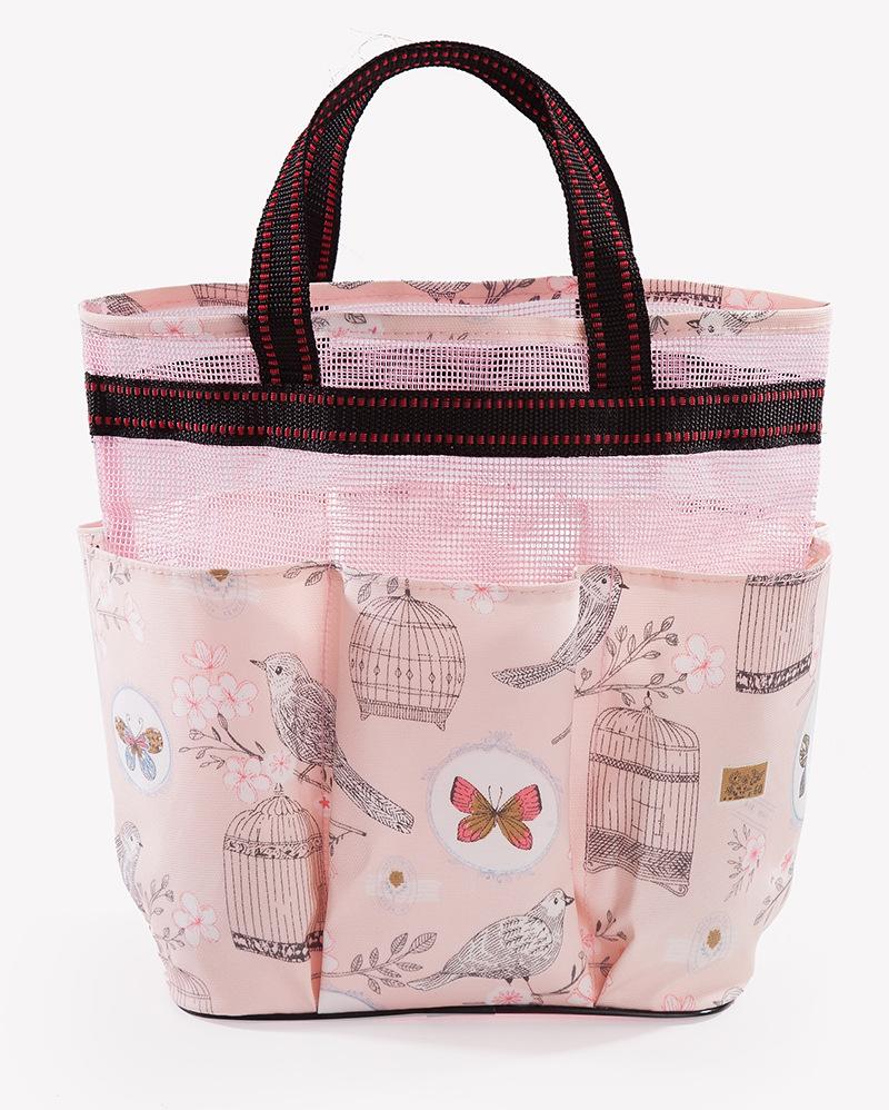 

Capacity Multifunctional Large Cosmetic Storage Portable Waterproof Pouch Wash рожевий