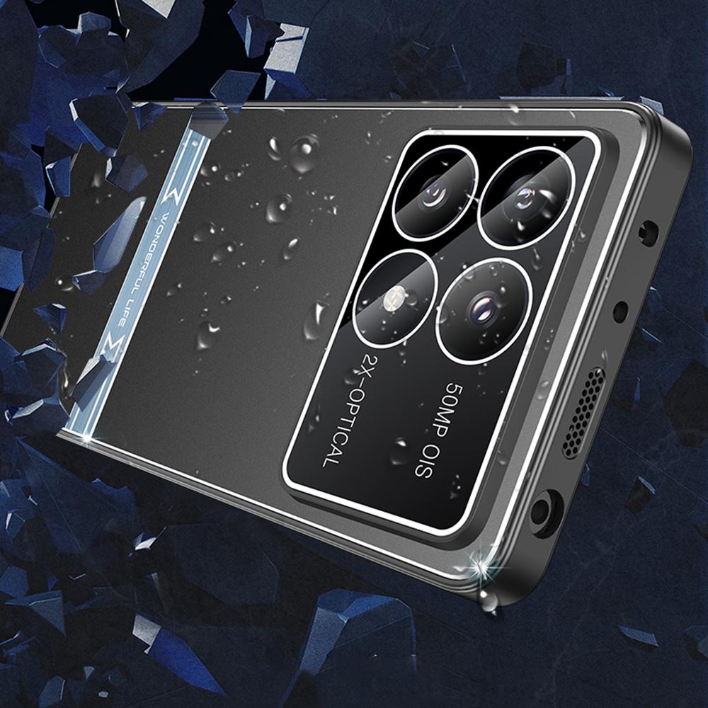 For Xiaomi Poco F6 Pro 5G/Redmi K70 5G/K70 Pro 5G Case Matte Metal Back PC+TPU Phone Cover